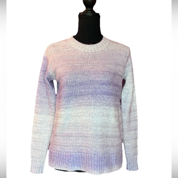 LOFT Sweaters - Loft Outlet Women’s NWT Purple Ombré Long Sleeve Sweater, Size XS Petite